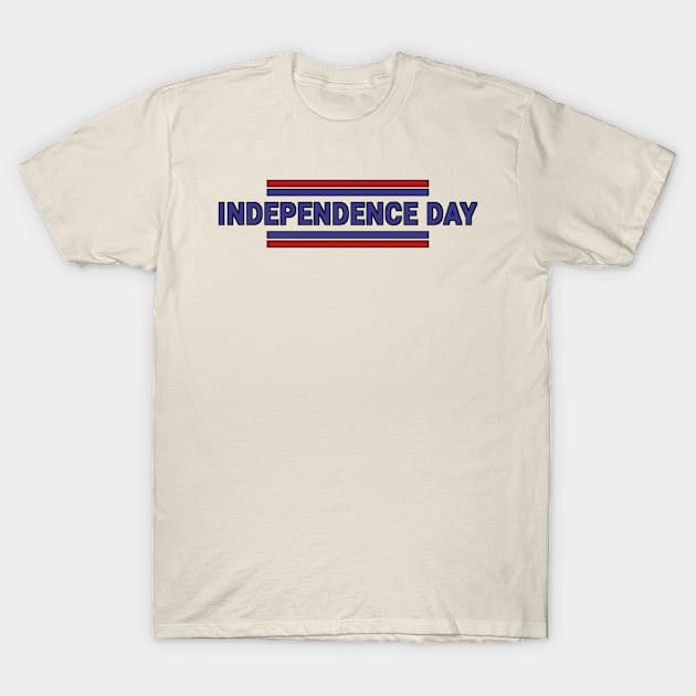 Independence day Three LIne T-Shirt by 29Butterfly_Studio